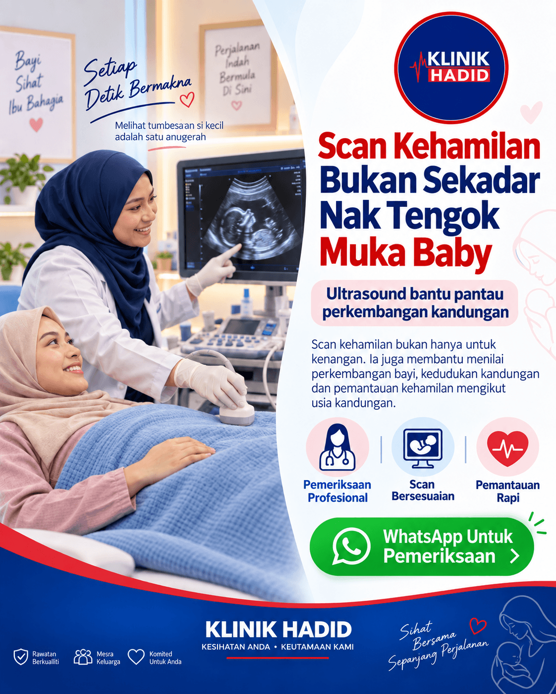 Scan Kehamilan: Bukan Sekadar Nak Tengok Muka Baby