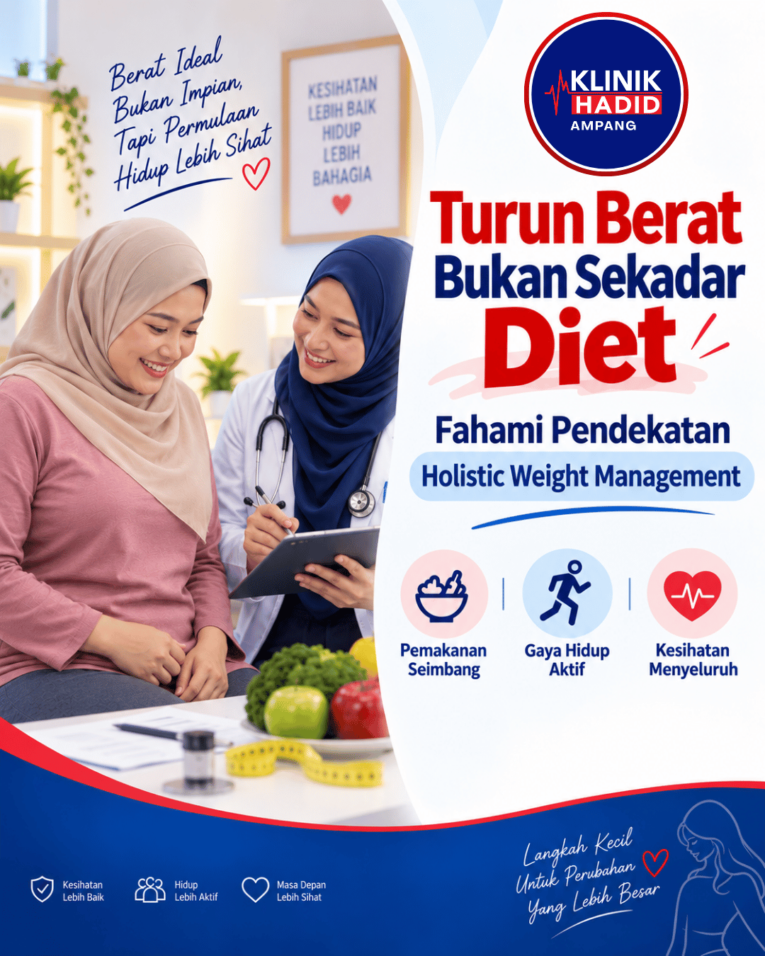 Turun Berat Bukan Sekadar Diet: Fahami Pendekatan Holistic Weight Management