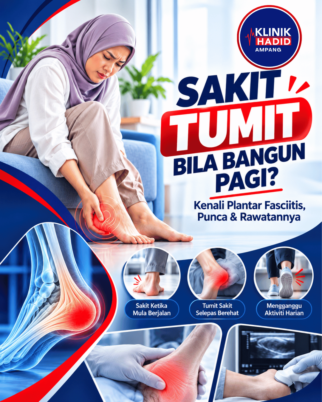 Sakit Tumit Bila Bangun Pagi? Kenali Plantar Fasciitis, Punca & Rawatannya